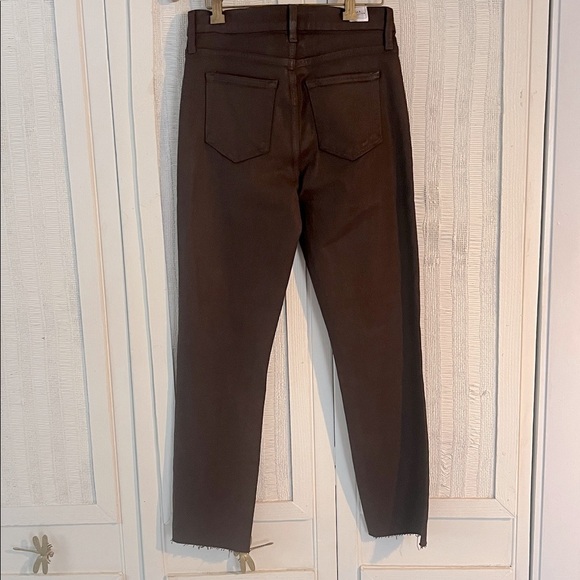 Frank & Eileen Cork Everyday Jeans in Waxed Denim chocolate size 26 NWOT - Picture 6 of 9